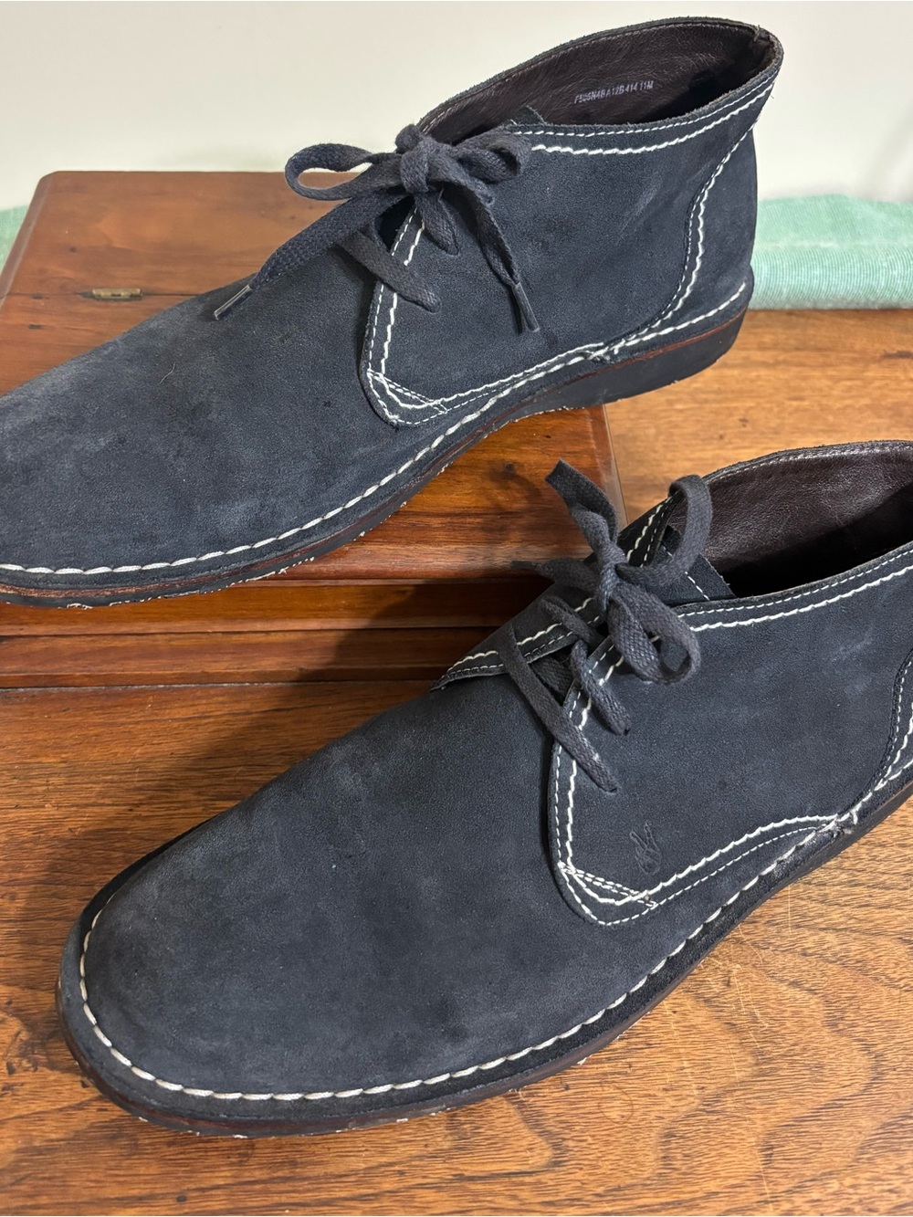 John Varvatos Star USA Hipster Suede Chukka Tire Tread Boots Gray Men’s 11